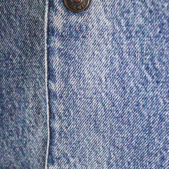 Levis Original Denim Varsity Letterman Bomber Jacket Stranger Thing Style 80's M - Picture 5 of 11